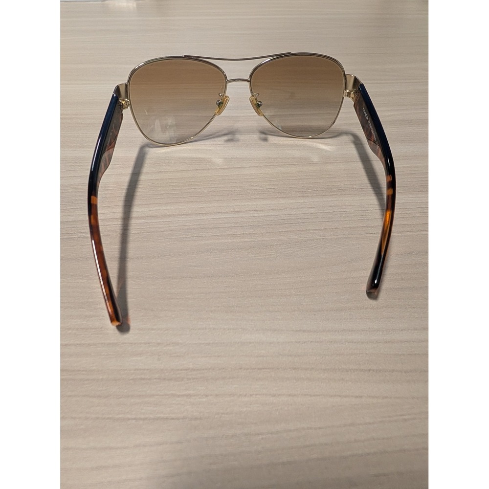Coach, Olivia Aviator Sunglasses, Light Gold Dark Tortoise HC 7049 L944, W/ Case - Picture 9 of 9